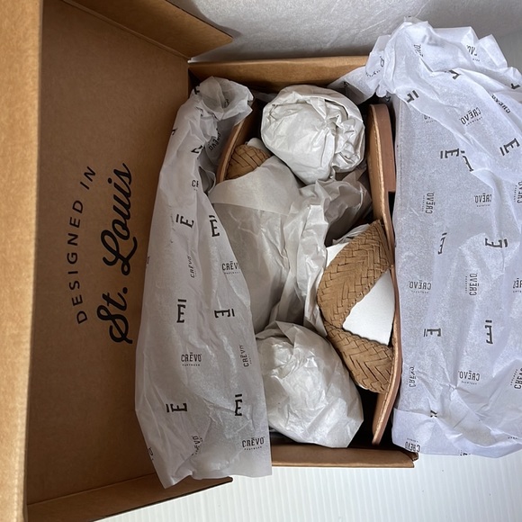 Crevo Suede / Genuine Leather Braided Flat Sandals | women's size 9 - Picture 10 of 10